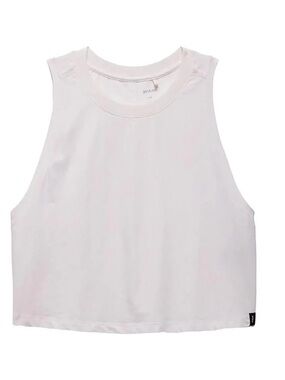 PrAna Women's Everyday Crop Tank Soft White Sz M
